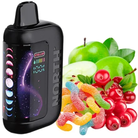Disposable Pods North Stellar Sour Edition 40000 Puffs - Sour Cranapple (5%)