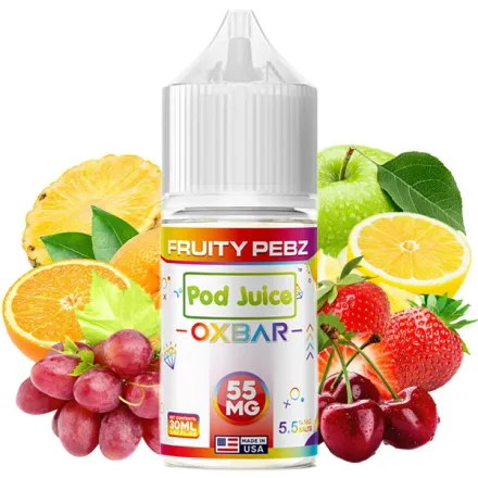 E-Liquid OXBAR Pod Juice Salt Nic 5.5% - Fruity Pebz 30 ml