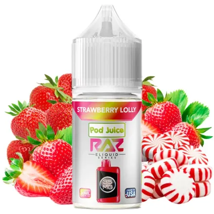 E-Liquid RAZ Pod Juice Salt Nic 3.5% - Strawberry Lolly 30 ml