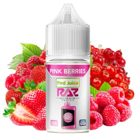 E-Liquid RAZ Pod Juice Salt Nic 5.5% - Pink Berries 30 ml