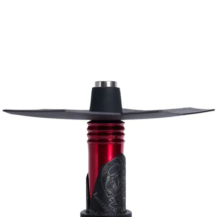 Embery Hookah - Mini Mono 2.0 Skull and Roses (Red & Black)