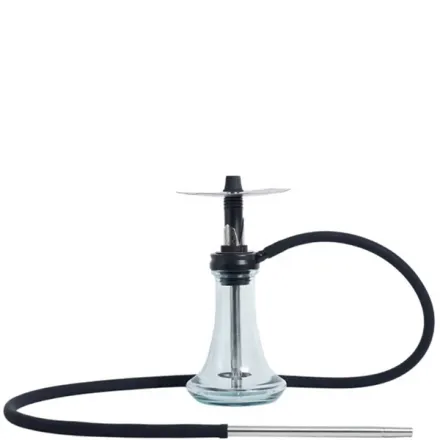 Embery Hookah - Mini Mono Customs Geometric Skull (Black & Silver) Embery Hookah - Mini Mono Customs Geometric Skull (Black & Silver)