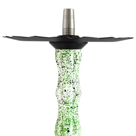 Gramm Hookah - Era Nebula (White, Green & Black)