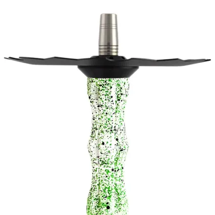 Gramm Hookah - Era Nebula (White, Green & Black)