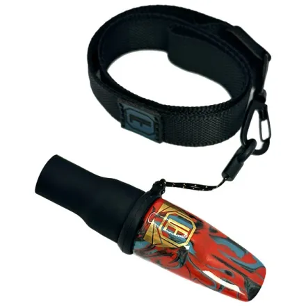 Personal Mouthpiece Lavart - Minor Nerikomi Fire Azure (Red & Blue)