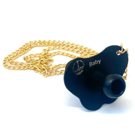 Personal Mouthpiece Trumpet - Baby Pacifier (Black)