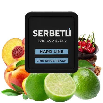 Serbetli Hookah Tobacco Hard Line - Lime Spice Peach 200 gr
