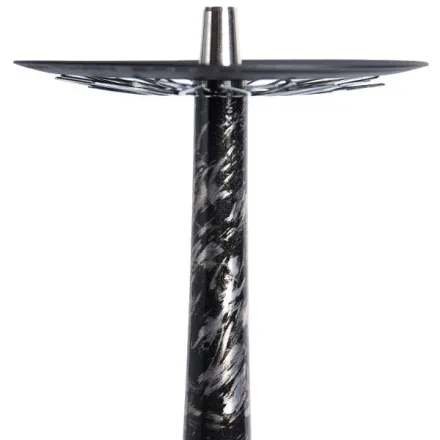 Tiaga Hookah - Astra Silver (Black & Silver)