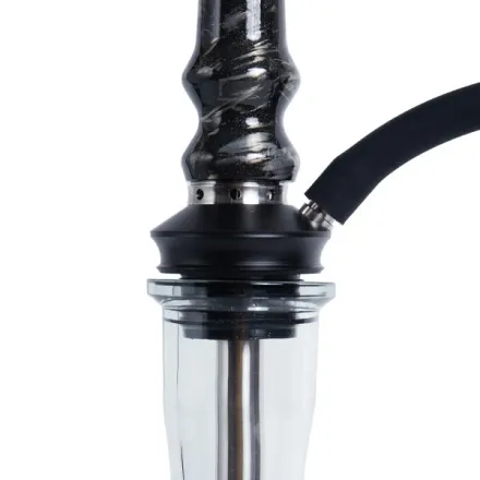 Tiaga Hookah - Astra Silver (Black & Silver)