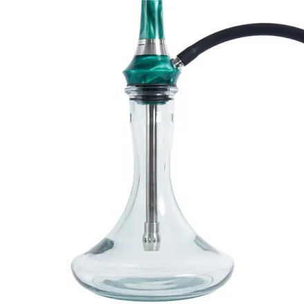 Totem Hookah - Monolit Optima Emerald Green (Green & Silver)