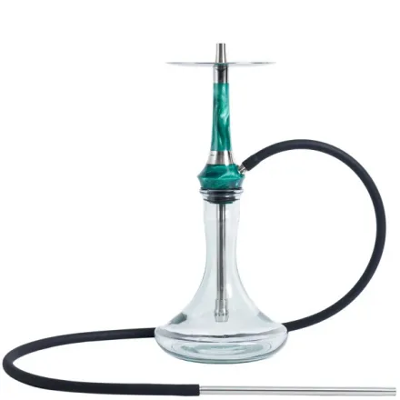 Totem Hookah - Monolit Optima Emerald Green (Green & Silver)