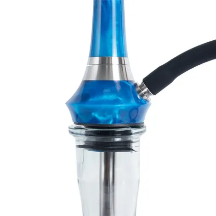 Totem Hookah - Monolit Optima Ocean Blue (Blue & Silver)