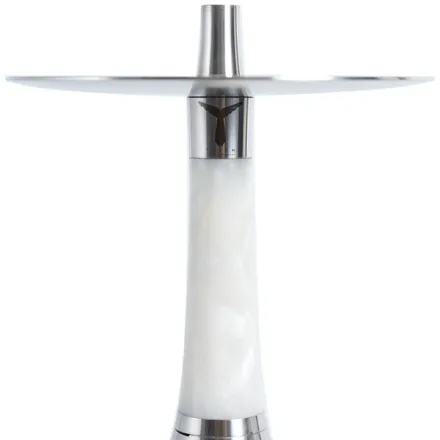 Totem Hookah - Monolit Optima Silver Shine (White & Silver)
