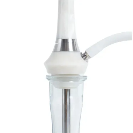 Totem Hookah - Monolit Optima Silver Shine (White & Silver)