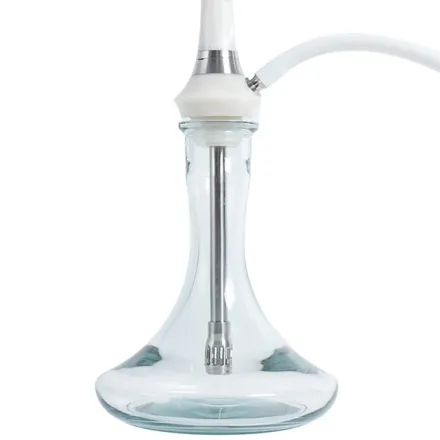 Totem Hookah - Monolit Optima Silver Shine (White & Silver)