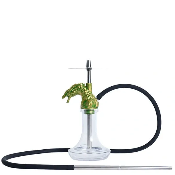 2x2 Hookah - Dragon Born (Gold & Green)