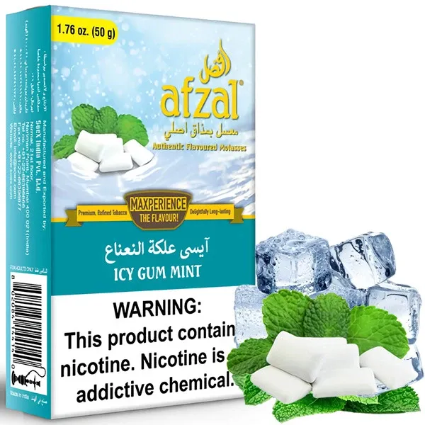 Afzal Hookah Tobacco - Icy Gum Mint 50 gr