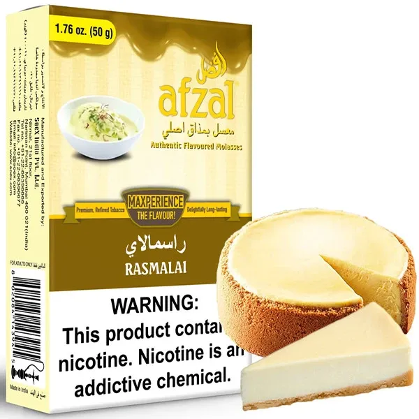 Afzal Hookah Tobacco - Rasmalai (Cheesecake) 50 gr Afzal Hookah Tobacco - Rasmalai (Cheesecake) 50 gr