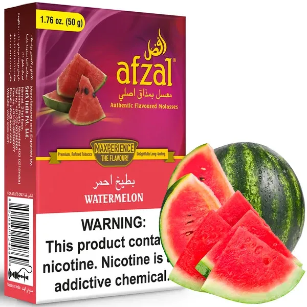 Afzal Hookah Tobacco - Watermelon 50 gr Afzal Hookah Tobacco - Watermelon 50 gr