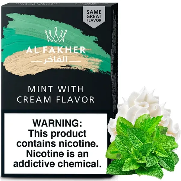 Al Fakher Hookah Tobacco - Mint with Сream 50 gr