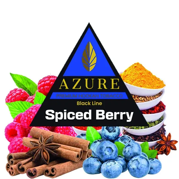 Azure Hookah Tobacco Black Line - Spiced Berry (Blueberry, Raspberry, Cinnamon & Spices) 100 gr Azure Hookah Tobacco Black Line - Spiced Berry (Blueberry, Raspberry, Cinnamon & Spices) 100 gr