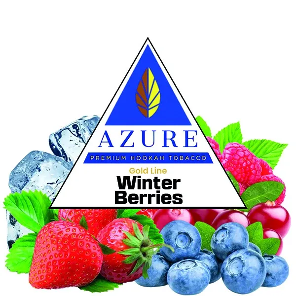 Azure Hookah Tobacco Gold Line - Winter Berries (Blueberry, Cranberry, Raspberry, Strawberry & Ice) 100 gr