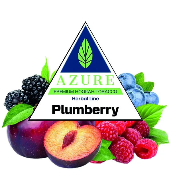 Azure Hookah Tobacco Herbal Line - Plumberry (Blueberry, Raspberry, Blackberry & Plum) 100 gr