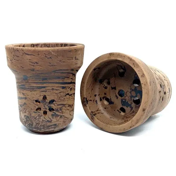 Clay Hookah Bowl Solaris Classic - Phobos (Black & Brown)
