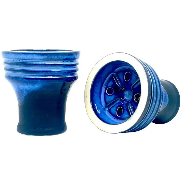 Clay Hookah Bowl Sweet Smoke - Unika Glaze (Blue)