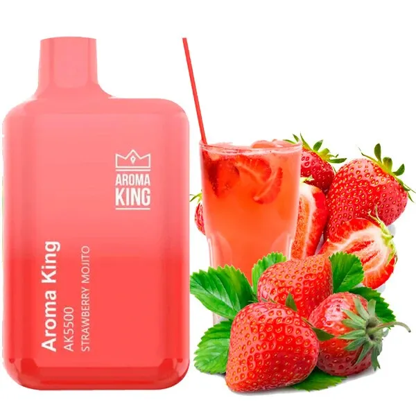 Disposable Pod Aroma King 5500 Puffs - Strawberry Mojito