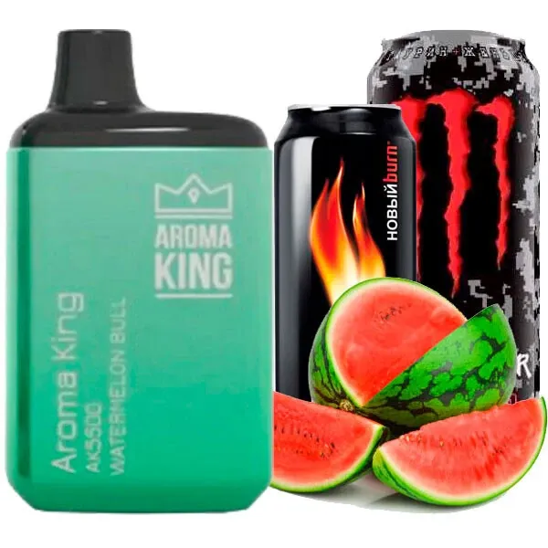 Disposable Pod Aroma King 5500 Puffs - Watermelon Bull