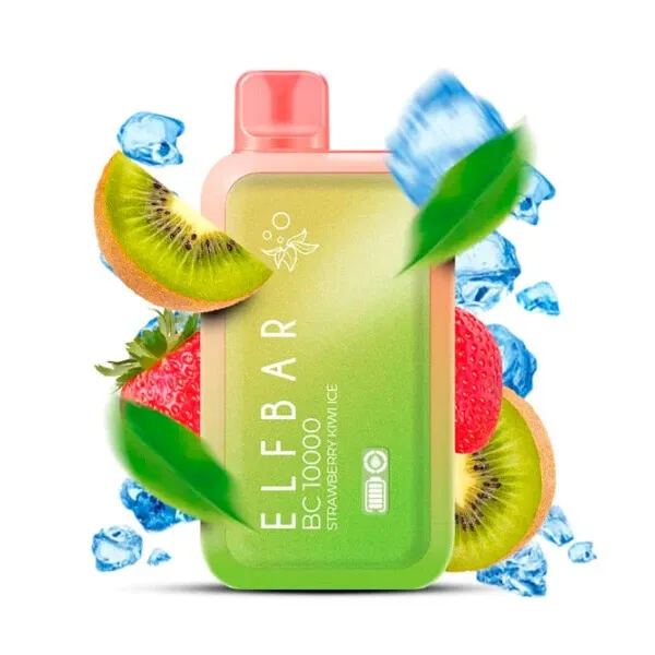 Disposable Pod Elf ​​Bar BC 10000 Puffs - Strawberry Kiwi Ice