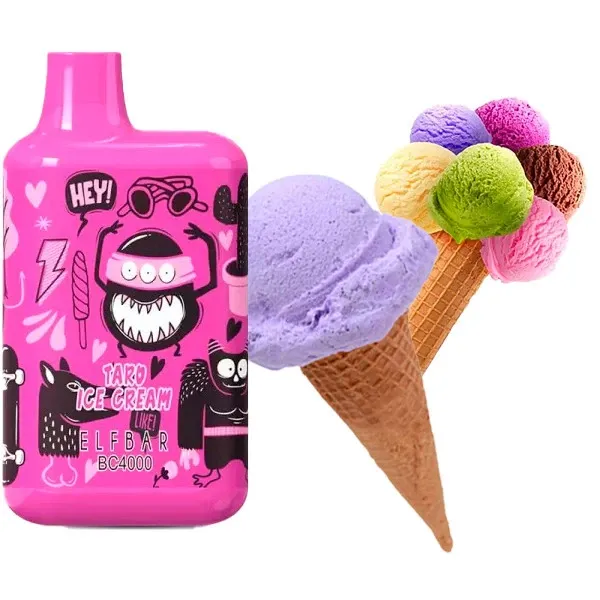 Disposable Pod Elf ​​Bar BC 4000 Puffs (LE) - Taro Ice Cream
