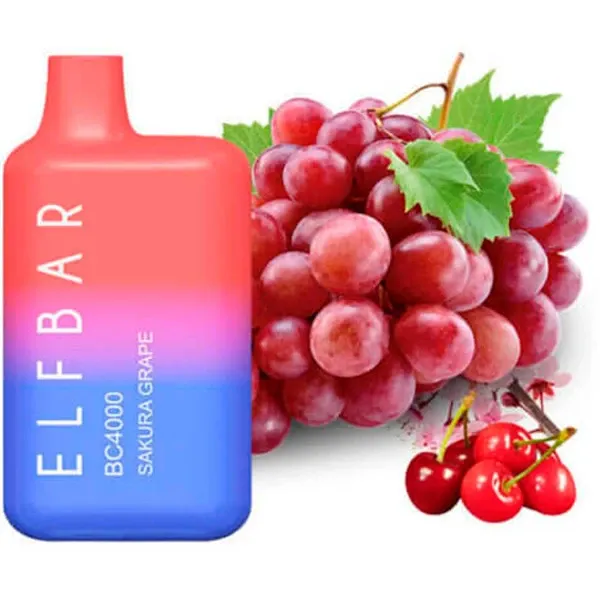 Disposable Pod Elf ​​Bar BC 4000 Puffs - Sakura Grape