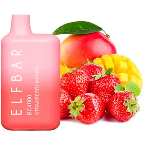 Disposable Pod Elf ​​Bar BC 4000 Puffs - Strawberry Mango