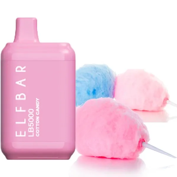 Disposable Pod Elf ​​Bar LB 5000 Puffs - Cotton Candy
