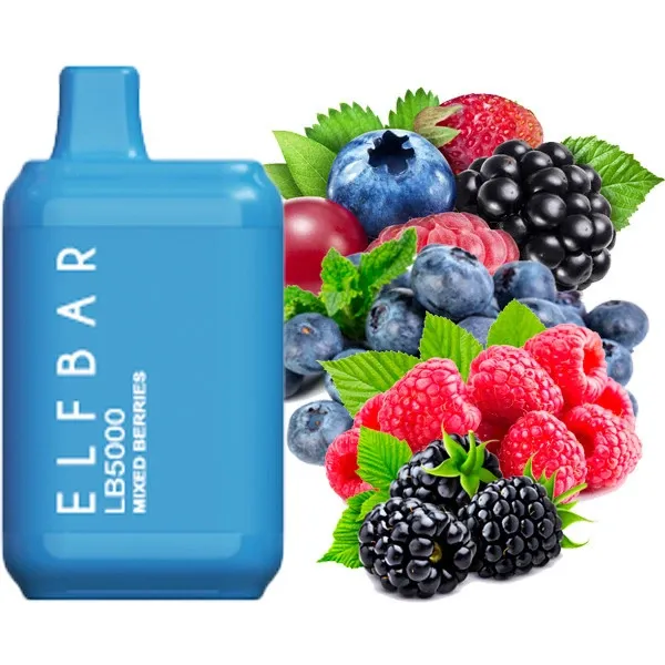 Disposable Pod Elf ​​Bar LB 5000 Puffs - Mixed Berries