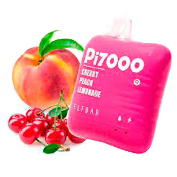 Disposable Pod Elf ​​Bar Pi 7000 Puffs - Cherry Peach Lemonade