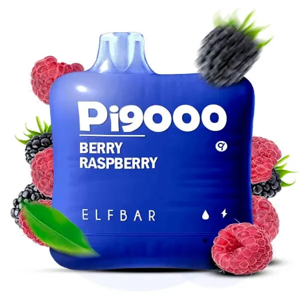 Disposable Pod Elf ​​Bar Pi 9000 Puffs - Berry Raspberry