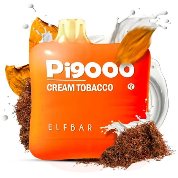 Disposable Pod Elf ​​Bar Pi 9000 Puffs - Cream Tobacco