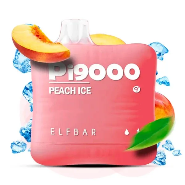 Disposable Pod Elf ​​Bar Pi 9000 Puffs - Peach Ice