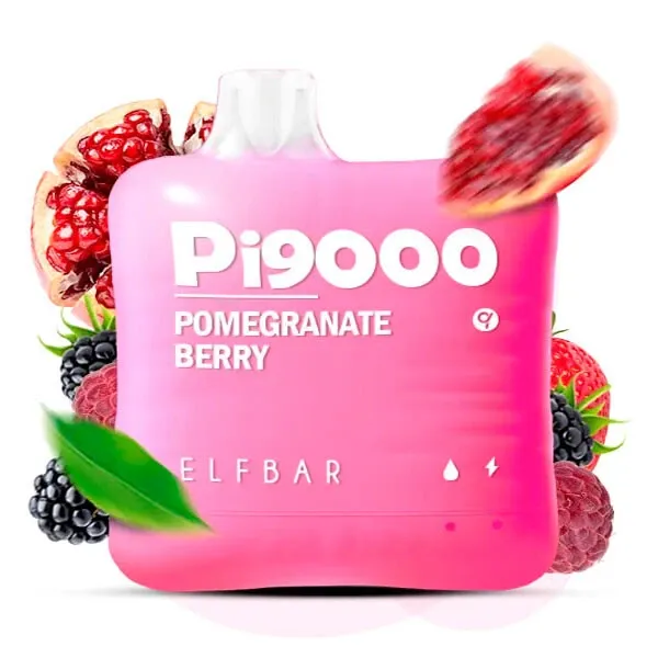 Disposable Pod Elf ​​Bar Pi 9000 Puffs - Pomegranate Berry