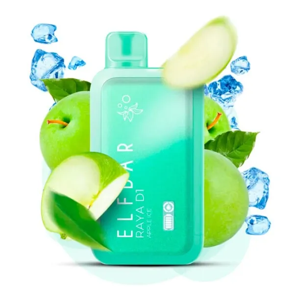 Disposable Pod Elf ​​Bar Raya D1 13000 Puffs - Apple Ice