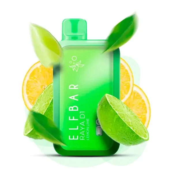 Disposable Pod Elf ​​Bar Raya D1 13000 Puffs - Lemon Lime