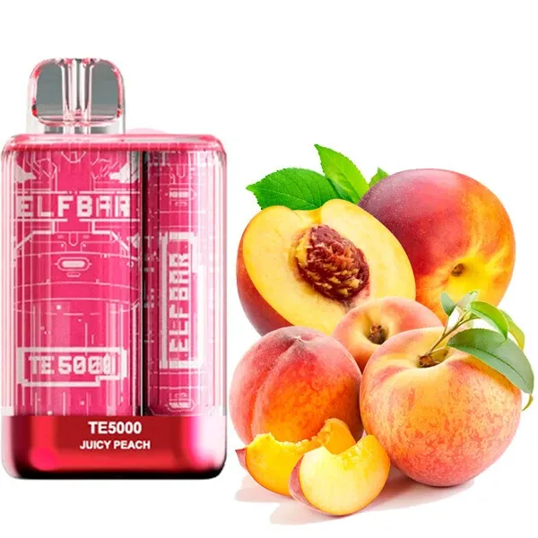 Disposable Pod Elf ​​Bar TE 5000 Puffs - Juicy Peach
