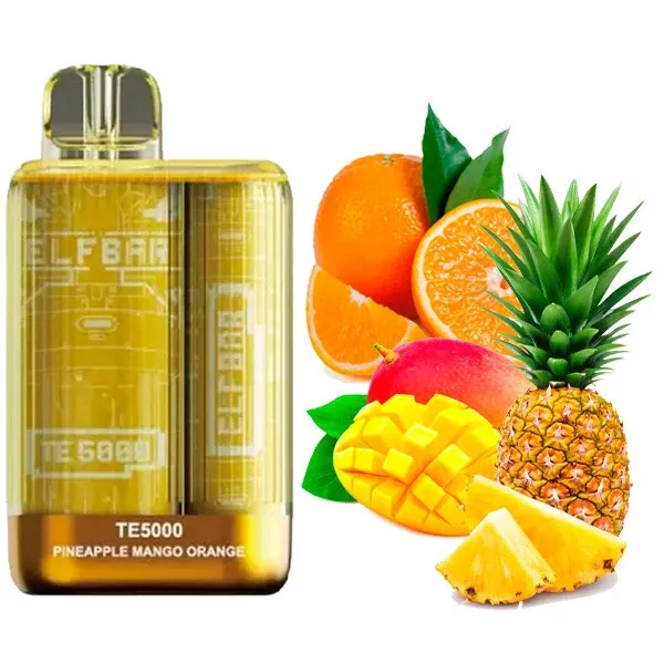 Disposable Pod Elf ​​Bar TE 5000 Puffs - Pineapple Mango Orange