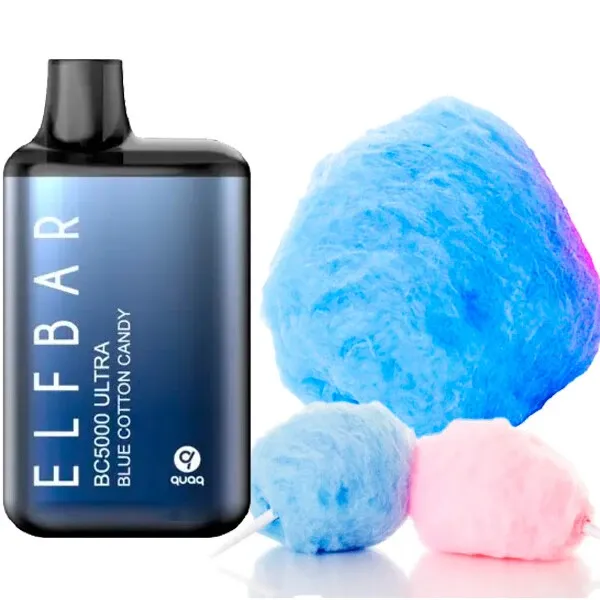Disposable Pod Elf ​​Bar Ultra BC 5000 Puffs - Blue Cotton Candy