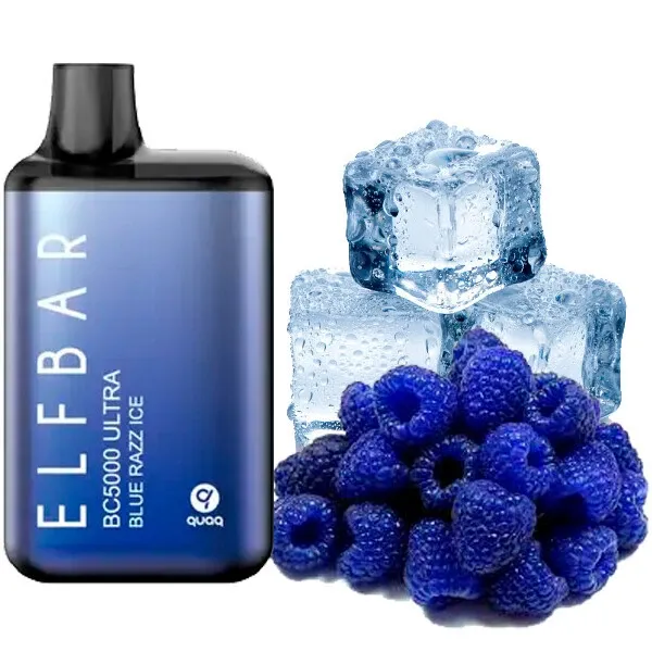 Disposable Pod Elf ​​Bar Ultra BC 5000 Puffs - Blue Razz Ice