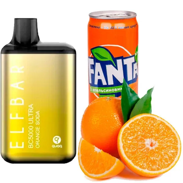 Disposable Pod Elf ​​Bar Ultra BC 5000 Puffs - Orange Soda