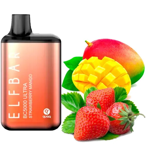 Disposable Pod Elf ​​Bar Ultra BC 5000 Puffs - Strawberry Mango